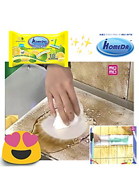 Khăn ướt lau sàn kháng khuẩn tiện dụng IHomeDa - Hương Cam ( 10 miếng ) - iHomeda anti bacteria floor and kitchen wet wipes - Orange Lime Scent ( 10 sheets per package)