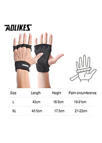 Găng Tay Nâng Tạ AOLIKES 117 - Bám Chắc, Chống Trơn, Hỗ Trợ Tập Gym