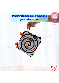 Bộ Đồ Chơi Thẻ Vải 5 Chất Liệu Kích Thích Thị Giác, Xúc Giác, Thính Giác Cho Trẻ Sơ Sinh - Lalala Baby