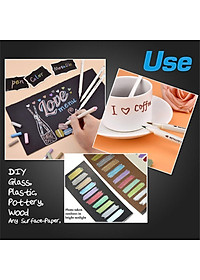 Bút lông mềm cây lẻ Lalunavn 10 màu sắc đầu Brush có nhũ STA Metallic Marker Pen Drawing - A13