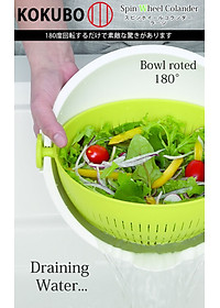 Bộ rổ nhựa đa năng 2 lớp tròn hàng nội địa Nhật Bản