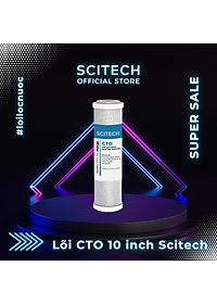 Lõi lọc nước số 3 CTO 10 inch dùng trong máy lọc nước RO, bộ lọc thô - Hàng chính hãng