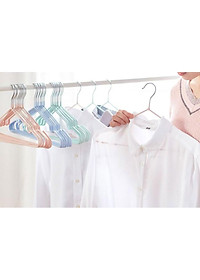 Set 10 móc phơi quần áo inox dày bọc nhựa cao cấp