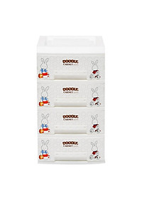 Tủ nhựa mini 4 tầng