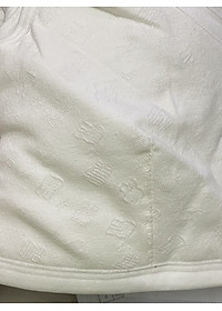 ÁO LÁ HỌC SINH COTTON TRƠN HỌA TIẾT HOA CHÌM CÀI SAU 3 MÓC – MÃ A1015