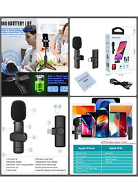 Micro không Dây F18 cho điện thoại , máy tính bảng , android , ios chất lượng cao - hàng nhập khẩu