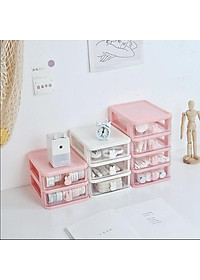 Kệ Đựng Mỹ Phẩm Thỏ Nhiều Tầng Có Sticker Dễ Thương