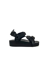 Giày Sandal Nữ The Bily 01W Quai Chéo Dây Rút - Màu Đen BL01WD