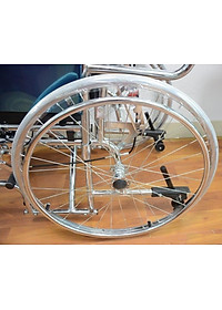 Xe lăn cao cấp đa năng Lucass X607 ngả nằm có bô, thắng và 2 bánh xe chống lật 