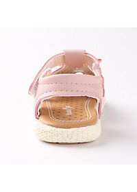 Dép - Sandal tập đi cho bé gái 6 - 18 tháng gắn hoa xinh xắn SG17