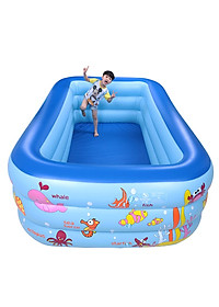 Bể Bơi Chữ Nhật 3 Tầng 180cmx130cmx60cm