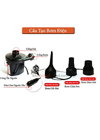 Đệm Hơi Ô Tô Đế Rời - Nệm Hơi Ô Tô Loại Dày Cao Cấp ( Tặng Phụ Kiện Bơm Đi Kèm..v.v.v.)