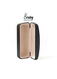 Hộp đựng kính mắt Braby lót nhung mềm mại chống xước, chất liệu hộp da cao cấp bền đẹp, chống va đập