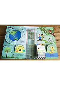 Sách tương tác tiếng Anh - Usborne Lift-the-flap Questions & Answers about Our World