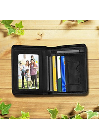 Ví nam H04 100% da bò thật bền đẹp + hộp sang trọng