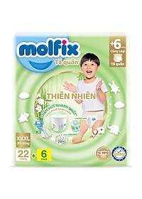 Tã bỉm QUẦN Molfix size XXXL22+6 miếng size lớn giá tốt