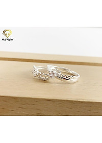 Nhẫn đôi bạc Ý 925 Huệ Ngân - Mãi bên nhau nhé RR1742