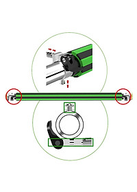 Xà Đơn Gắn Cửa MAC80-2018 có điều chỉnh kích thước (80-100cm)