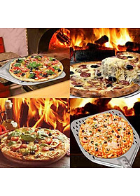 Aluminum Metal Pizza Peel for Easy Storage, Gourmet Luxury Pizza Paddle for Baking Homemade Pizza Bread