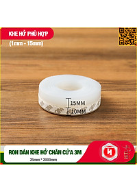Cuộn Ron Dán Che Khe Cửa,Chân Cửa HT SYS - Lớp Keo Dán 3M Chống Nước - Chống Gió Lùa - Chống Ồn - Bụi Bẩn - Ngăn Côn Trùng -  Cuộn 25mm/35mm/45mm Dài 2 Mét