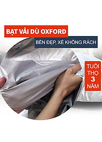 Bạt phủ xe ô tô Kia Morning  chất liệu vải dù oxford cao cấp, áo trùm xe ô tô 5 chỗ , bạc phủ trùm bảo vệ che nắng