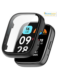 Ốp bảo vệ cho Redmi Watch 3 Active/ Lite - Chất PC + kính cường lực (OCLMI3A)