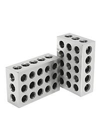 Đôi 1-2-3 Khối Bộ 0.0001  Độ Chính Xác Phù Hợp Với Cối Xay Kiểu Machin 23 Lỗ Thép Không Gỉ