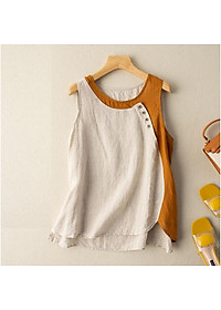 áo ba lỗ (nữ) mùa hè - chất đũi nhăn cực mềm, mát (SP9)