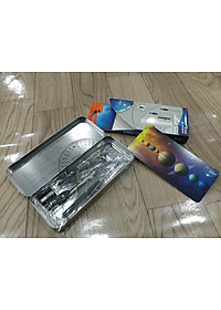 Bộ dụng cụ học sinh hộp sắt 9 món Deli 30695