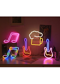 Đèn LED Neon Trang Trí KUNBE Treo Tường Decor Phòng Làm Việc, Phòng Ngủ, Sự Kiện Đa Dạng Kiểu Dáng Màu Sắc