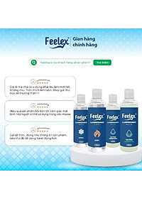 Gel bôi trơn Feelex Lubricant mát lạnh, ấm nóng, siêu trơn - Lọ 250ml