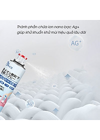 Lọ/Bình/Chai Xịt Khử Mùi Giày Công Nghệ NANO BẠC Mùi Dịu Nhẹ 260ml khử Mùi Hôi Dép Chân Tủ Giày Bình Sịt Khử mùi Giày