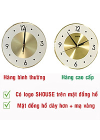 Đồng Hồ Treo Tường Shouse DC666 Trang Trí Nghệ Thuật Cao Cấp hiện đại 3D kích cỡ lớn đẹp kim trôi treo phòng khách