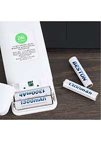 Pin sạc AA AAA BESTON dung lượng cao, sạc lại nhiều lần thay thế cho pin Con thỏ trong micro không dây, điều khiển