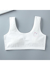 Bộ 5 áo lá học sinh nữ không đệm mút mặc lót cho bé mới lớn tập mặc cùng áo đồng phục trắng học sinh cấp 1, cấp 2