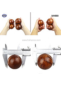 Combo 2 quả bi lăn tay gỗ hương để mộc (Đủ size) Mát xa giúp dẻo tay, chống mỏi toàn diện