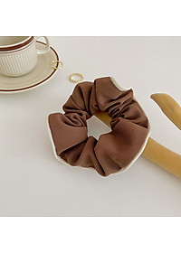 Dây buộc tóc scrunchies NASI gấp sọc loại cao cấp chất liệu vải bền đẹp phong cách hàn quốc thun cột tóc nữ co giãn tốt phụ kiện tóc