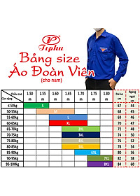 Áo đoàn viên, đồng phục thanh niên Việt Nam, thêu cờ đỏ sao vàng, tay dài và tay ngắn, có 2 túi có nắp và cầu vai