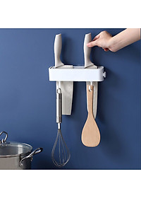 Kệ nhựa đựng dao dán tường có 2 móc - Chính hãng HENRYSA