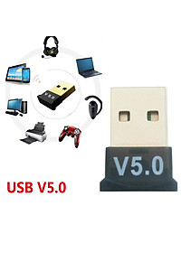 USB Bluetooth 5.0 thiết bị bluetooth dùng cho máy tính Laptop, PC - USB Bluetooth CSR V5.0 - Hàng chính hãng