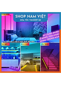 Dây Led Trang Trí NAVIVU 16 Triệu Màu Cảm Biến Nhạc, Chống Nước, Kết Nối Bluetooth Trang Trí Nhà Cửa