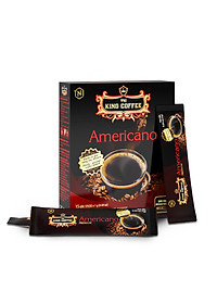 Combo 5 Cà Phê Hòa Tan Americano KING COFFEE - Hộp 15 gói x 1g - Tặng 1 hộp cùng loại