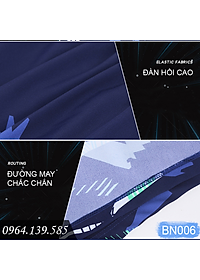 Combo đồ bơi nam giới, set 4,5 chi tiết Quần boxer 2 lớp + Kính bơi anti fog + Mũ + Bịt tai kẹp mũi + Túi đựng, mẫu cao cấp đẹp | BN007