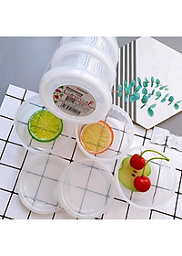 Combo 2 sản phẩm set 03 hộp chia thức ăn 200ml-180ml, thiết kế tinh tế, đẹp mắt, khả năng giữ kín hơi vượt trội - nội địa Nhật Bản 