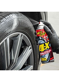Chai Xịt Vệ Sinh Và Phủ Đen Bóng Lốp Xe Ô Tô 4X Tire Cleaner Soft99 L-14