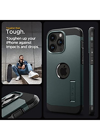 Ốp lưng dành cho iPhone 15 Pro Max Spigen Tough Armor MagFit - Hàng Chính Hãng