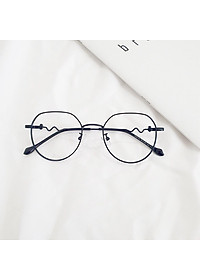 Kính Mắt Chống Ánh Sáng Xanh Dáng Tròn Kim Loại Gọng Xoắn Hàn Quốc Cao Cấp (Nhiều Màu)