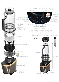 Máy xay sinh tố Philips HR3770 - 1500W - 1.8 Lít - Hàng Chính Hãng