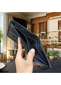 Ví Da Cá Sấu 2 Mặt Đan Viền [GÙ CÁ SẤU RẤT ĐẸP]