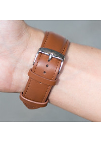 Dây Đồng Hồ Da Bò Italy Cao Cấp Màu Vàng Bò Size 14/16/18/20/22mm - Dây Da Đồng Hồ Da Bò Thật 100%, Bảo Hành 12T